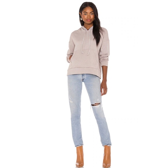 Free People Work It Out Hoodie in Grey Size Medium - Picture 3 of 7